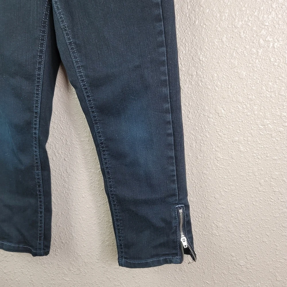 Justice girls pants skinny jean black Sz 8R